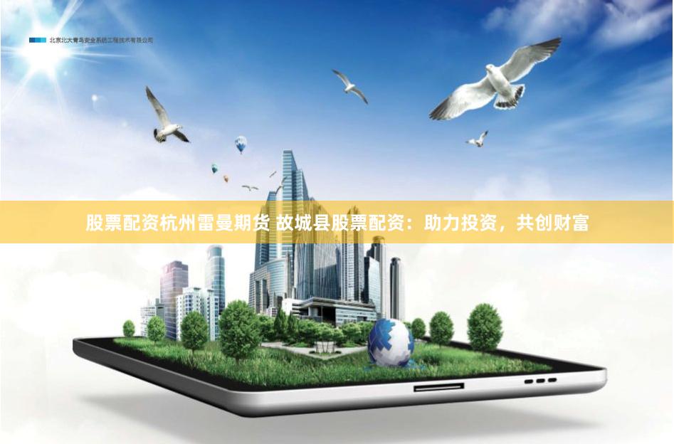 股票配资杭州雷曼期货 故城县股票配资：助力投资，共创财富
